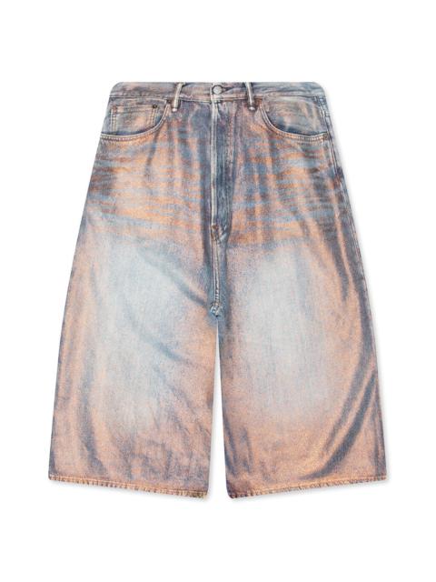 Acne Studios DENIM SHORTS - ROSE COPPER/LIGHT BLUE