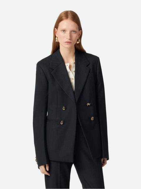 Bottega Veneta Striped Wool Jacket