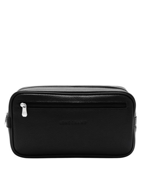 Longchamp Le Foulonné Toiletry case Black - Leather