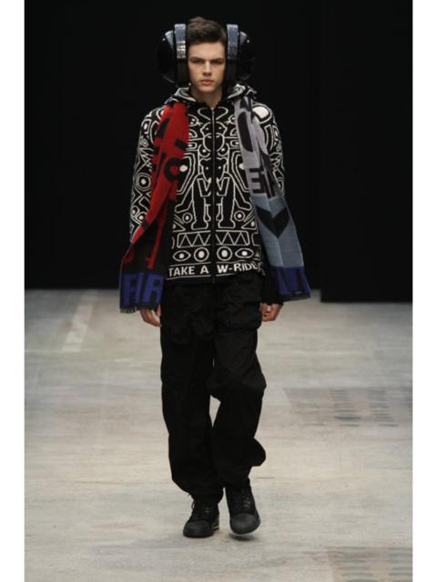 Other Designers Walter Van Beirendonck - GRAIL! FW11 Zip wool hoodie