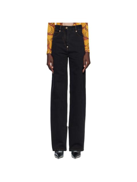 pushBUTTON Black Back Panty Jeans