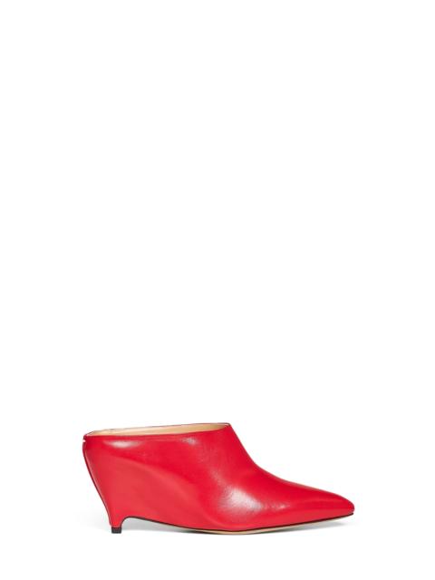 Maison Margiela Maison Margiela Women Red Leather Heel-Less Mules
