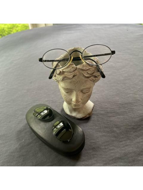 Other Designers Vintage Giorgio Armani 2-in-1 eyeglasses clipon sunglasses Y2K round matte black