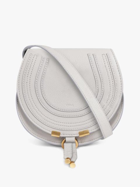 Chloé SMALL MARCIE SADDLE CROSSBODY BAG | BLUE MIST