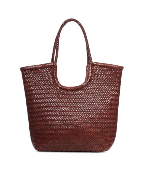 DRAGON DIFFUSION NS DIAGONAL LEATHER TOTE BAG
