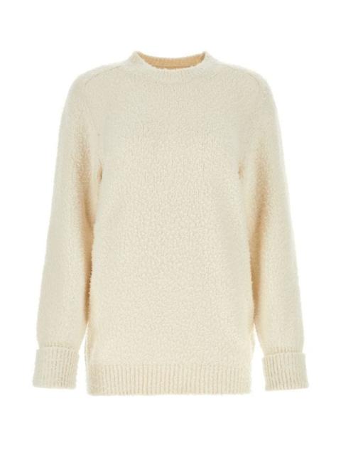 Maison Margiela Maison Margiela Woman Ivory Cotton Blend Sweater