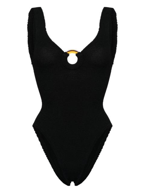 Hunza G Celine shirred swimsuit