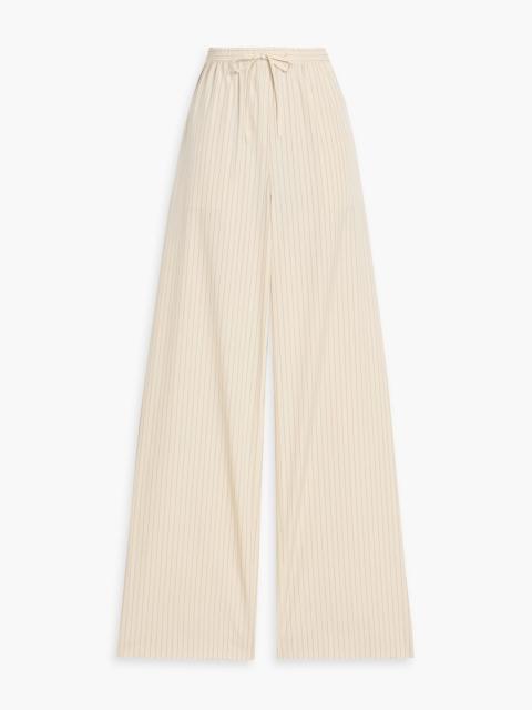 Loulou de Saison Sero striped cotton-poplin straight-leg pants