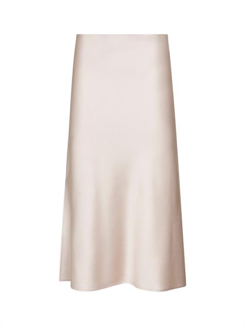 Brunello Cucinelli Brunello Cucinelli Women Nude Cady Satin Pencil Fluid Skirt