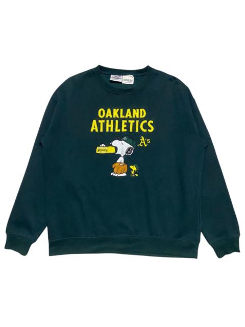 Other Designers MLB - Oakland Athletics x Peanuts Snoopy Crewneck