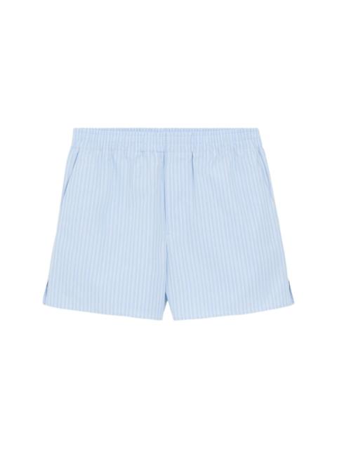 AMI Paris STRIPED ELASTICATED SHORTS
