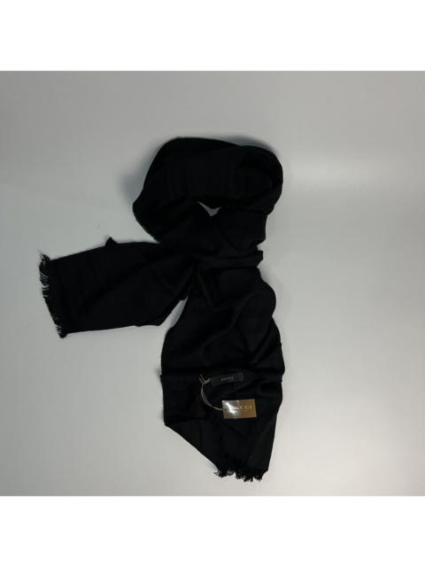 GUCCI Brand New Gucci - 2007 Wool Monogram Fringe Scarf