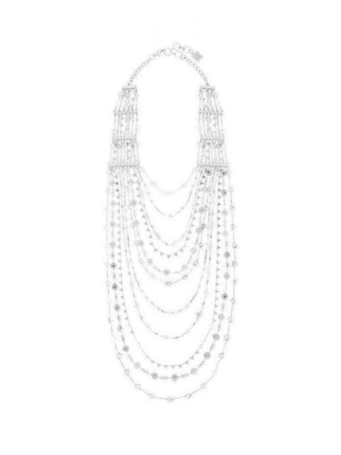 Other Designers Silver Layered Novelty Chain Necklace