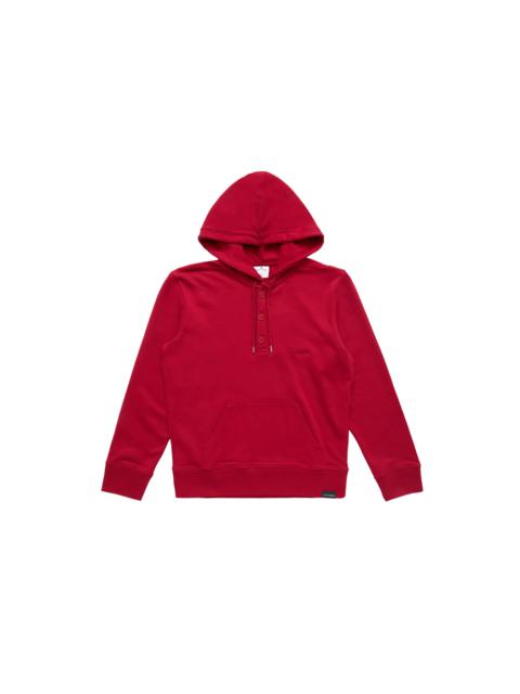 courrèges Courreges Embroidered Snapped Hoodie Red