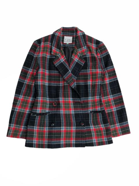 Other Designers Italian Designers - Vintage Norma Kamali Red Tartan Jacket