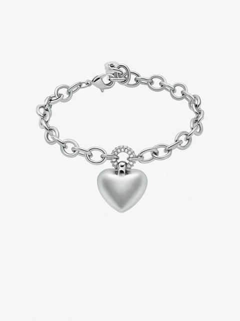 MICHAEL KORS Pavé Puffy Heart Pendant Bracelet