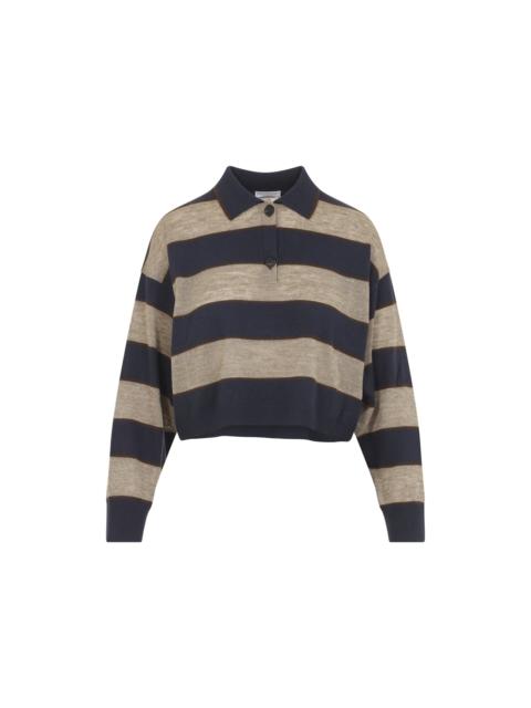 Brunello Cucinelli Brunello Cucinelli Jersey Striped Polo Women