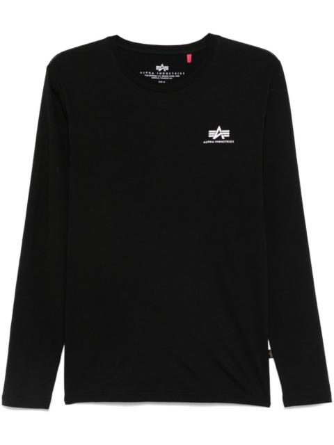 ALPHA INDUSTRIES flocked-logo T-shirt