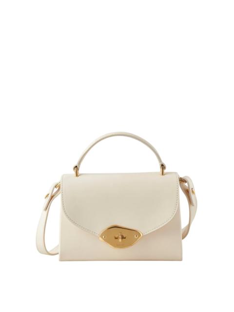 Mulberry Small Lana Top Handle Eggshell High Gloss Leather