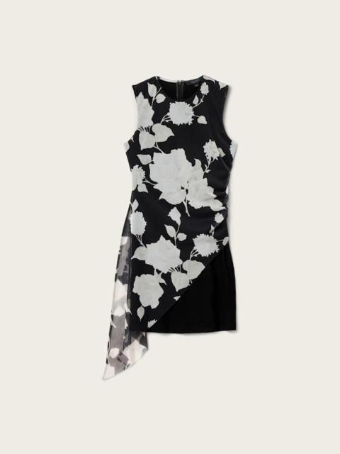 ALLSAINTS RILEY SLIM FIT FLORAL MINI DRESS