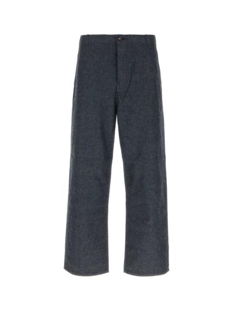 Prada Prada Men Blue Chambray Pant