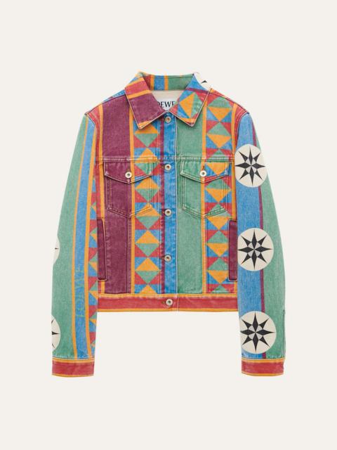 Loewe Anagram Geo Printed Denim Jacket
