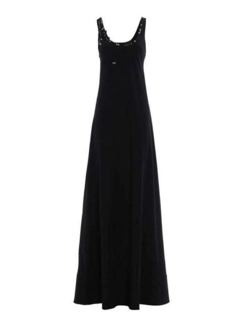 rabanne Crepe Satin Long Dress