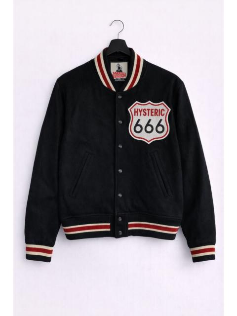 Hysteric Glamour Hysteric Glamour “Hysteric 666” Varsity Jacket Embroidered
