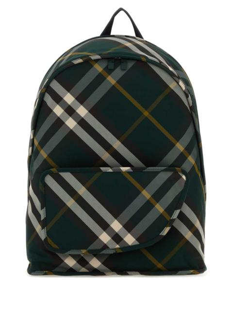 Burberry Burberry Men Printed Nylon Shield Backpack