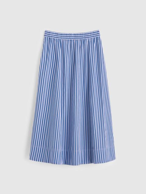 Madewell A-Line Midi Skirt in Poplin