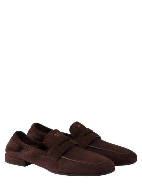 Prada Women's Shuffle Antiqued Suede Loafers