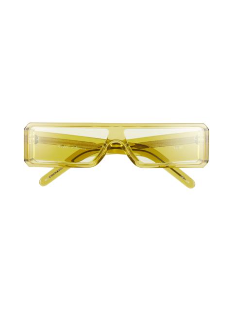 Rick Owens Rick Owens Geth Flat Front Rectangular Shield Sunglasses in Acid Temple/Acid Lens at Nordstrom