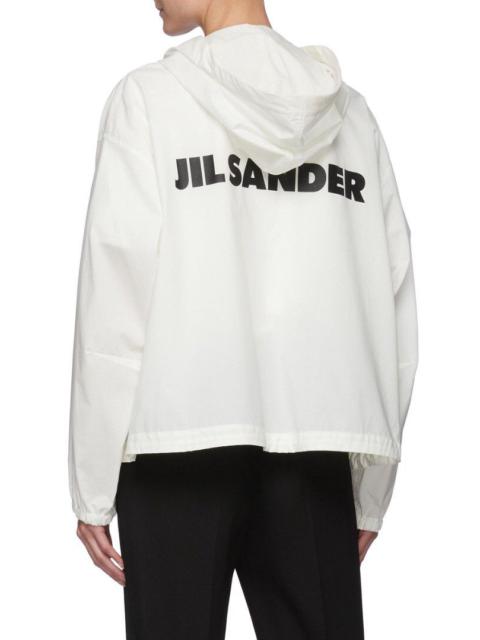 AW2018 Water Resistant Relaxed Logo Hooded Jacket