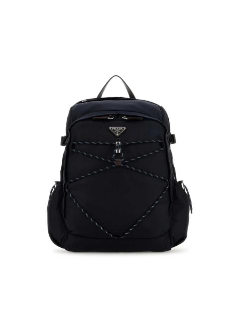 Prada Prada Navy Blue Canvas Backpack
