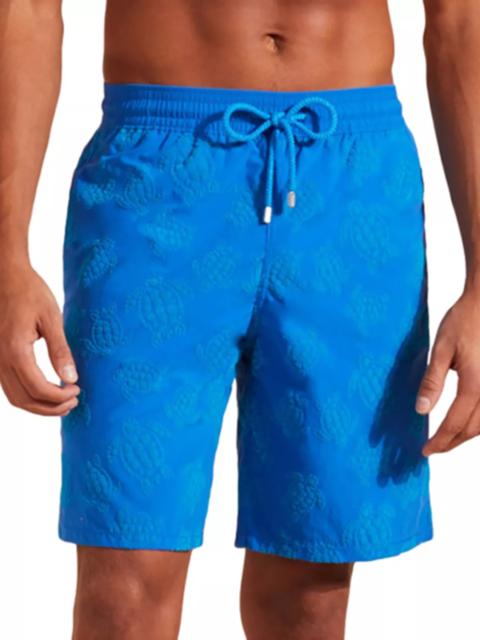 Vilebrequin Okoa Flock Vendome Turtles Print 7" Swim Trunks