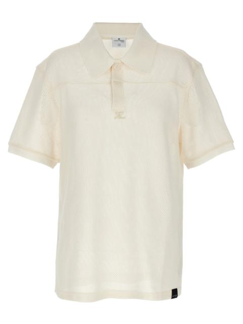 Ac Mesh Polo White