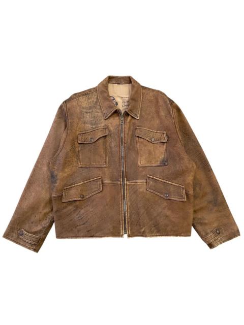 Other Designers Genuine Leather - C'FOU! Vintage old flight jacket Bomber Jacket Type A-2