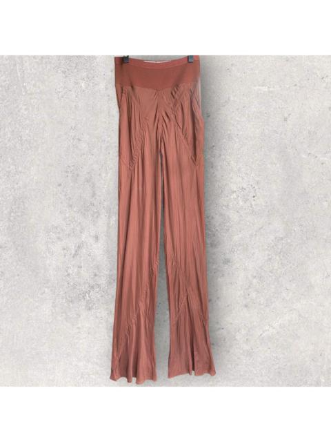 Rick Owens SS24 Lido Henna Floor-length Bias Trousers