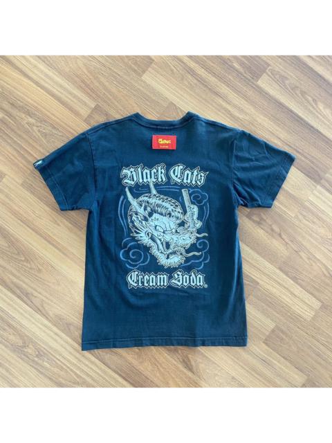 Other Designers Thrashed Faded Vintage Y2K Cream Soda Japanese Brand Tee