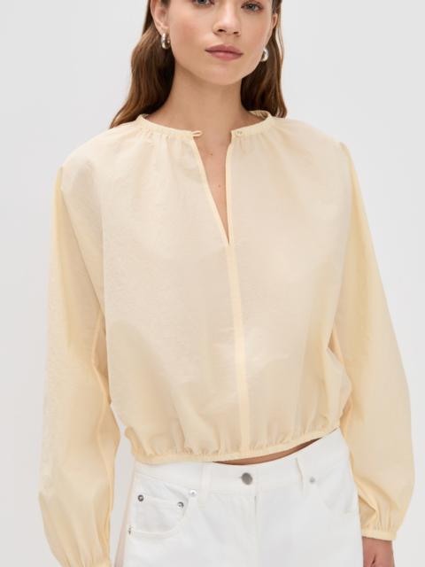 Proenza Schouler Wendy Top in Tech Poplin