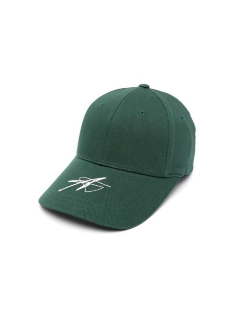 logo-embroidered cotton-blend cap