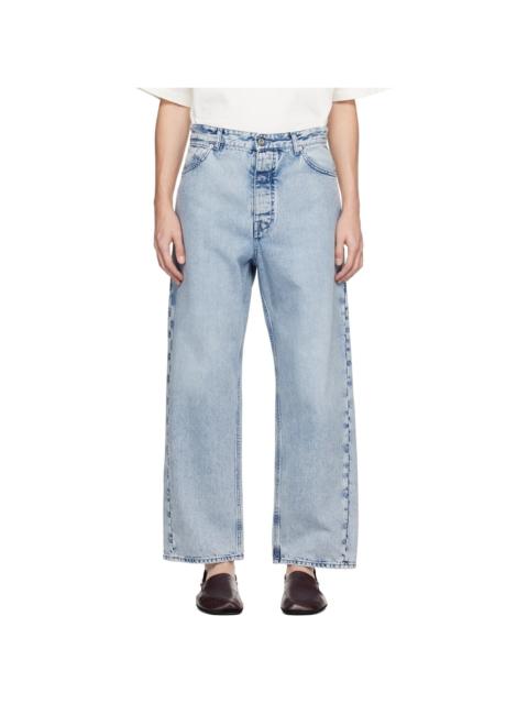 Jil Sander Blue Loose Jeans