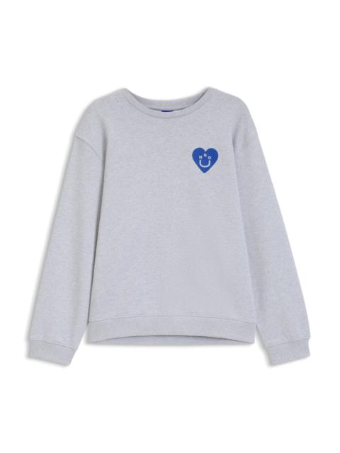 HUGO ALL-GENDER SWEATSHIRT WITH HAPPY HUGO ARTWORK