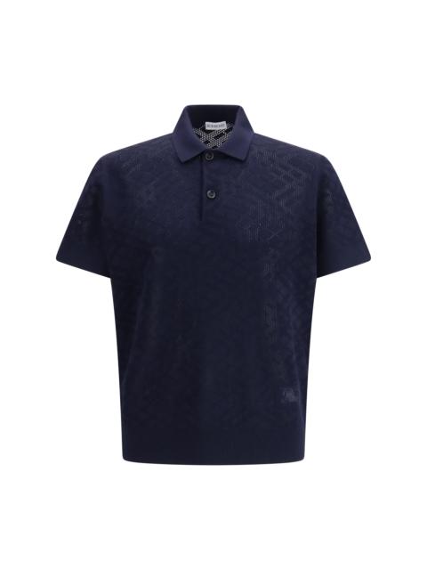Burberry Burberry Men Check Wool Polo