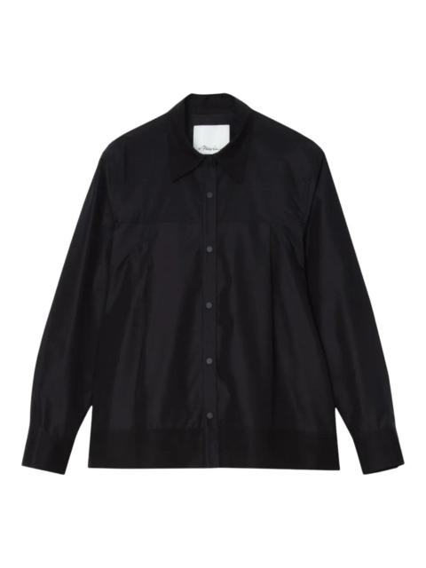 3.1 Phillip Lim Flounce Hem Long Sleeve Shirt