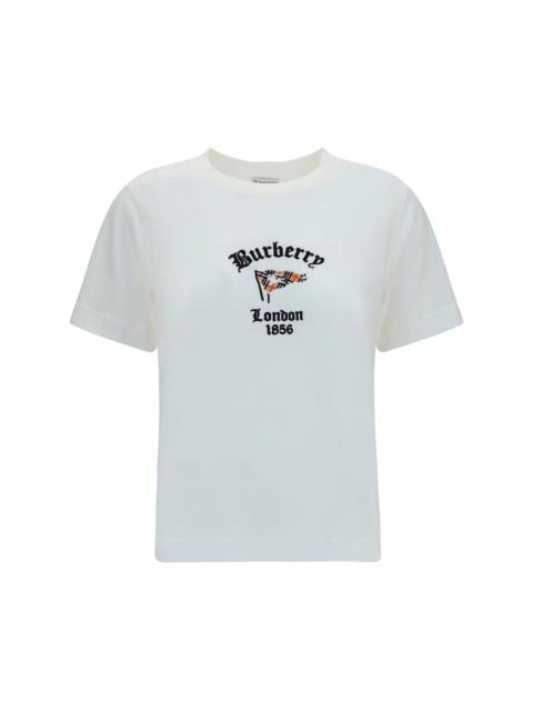 Burberry Burberry Women Cotton T-Shirt With Check Flag