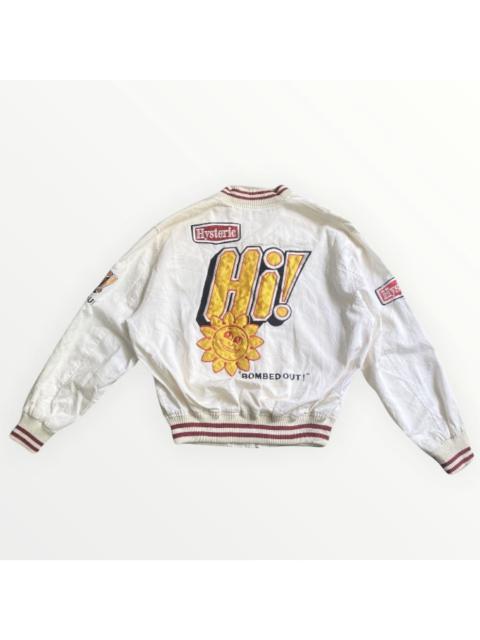 Hysteric Glamour Vintage Hysteric Glamour Embroidered Cotton Stadium Jacket