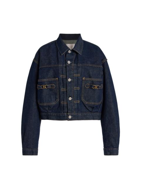 Citizens of Humanity Alma Horsebit Denim Jacket dark wash
