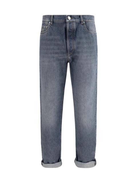Brunello Cucinelli Brunello Cucinelli Men Straight-Leg Turn-Up Jeans
