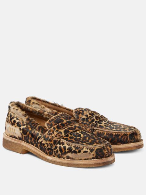 Golden Goose Jerry calf hair penny loafers